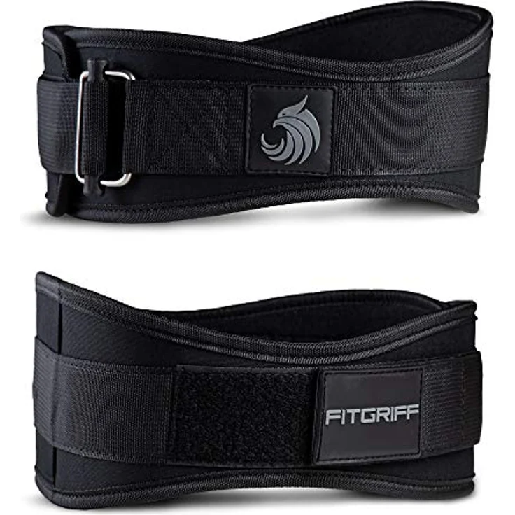Fitgriff® Gewichthebergürtel V2 - Gewichtheber Gürtel für Damen und Herren - Bodybuilding, Krafttraining, Crossfit Training - Trainingsgürtel, Weightlifting Belt, Gym Workout (Full Black, M) – Bild 1