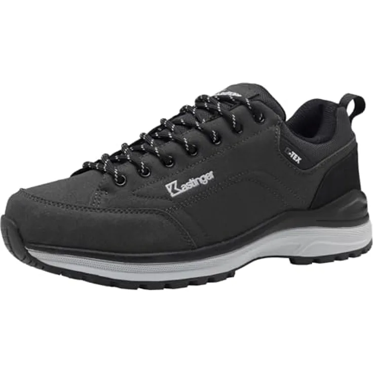 Kastinger GS Koolsaan Low, Wanderschuh in Grau, Größe 45, aus Leder und Textil mit Gummi-Laufsohle