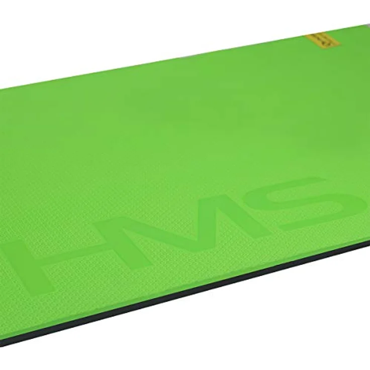 HMS Fitnessmatte rutschfest für Yoga und Pilates, extrem dick 110 x 55 x 1,5 cm aus EVA Schaumstoff, mit Ösen zum Aufhängen, Grün – Bild 4
