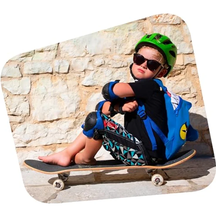 Crazy Safety Cool Splash Fahrradhelm, Kinderhelm für 6-12 Jahre, blau, EN1078 zertifiziert, mit LED-Lampe und optimaler Belüftung – Bild 5