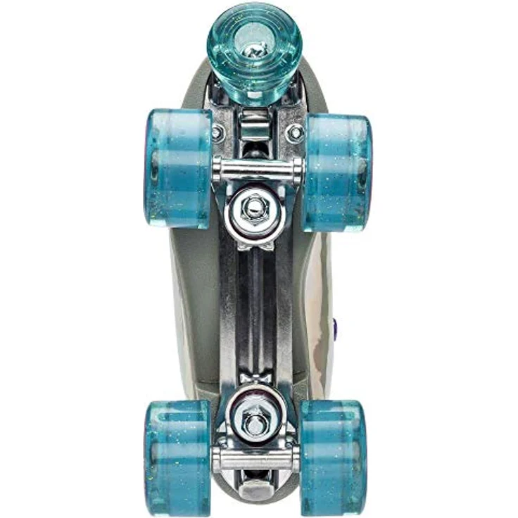 Impala Quad Skate, Damen Rollschuhe mit holographischem Finish, 58 mm Urethanräder, PETA-zugelassen, Silber, Größe 42 – Bild 5