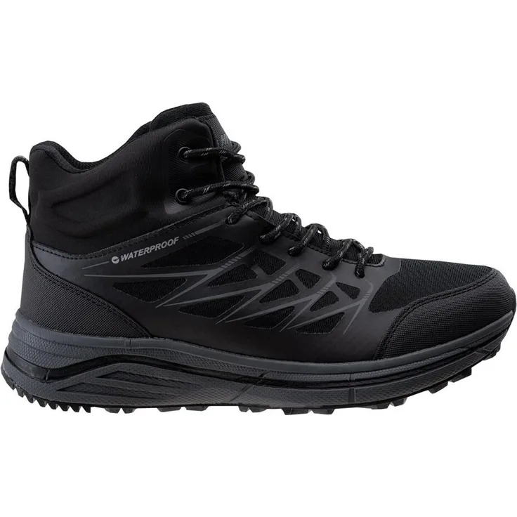 Hi-Tec Gewila Wanderschuhe für Herren, wasserfest, knöchelhoch, PP15881, 47 EU, schwarz