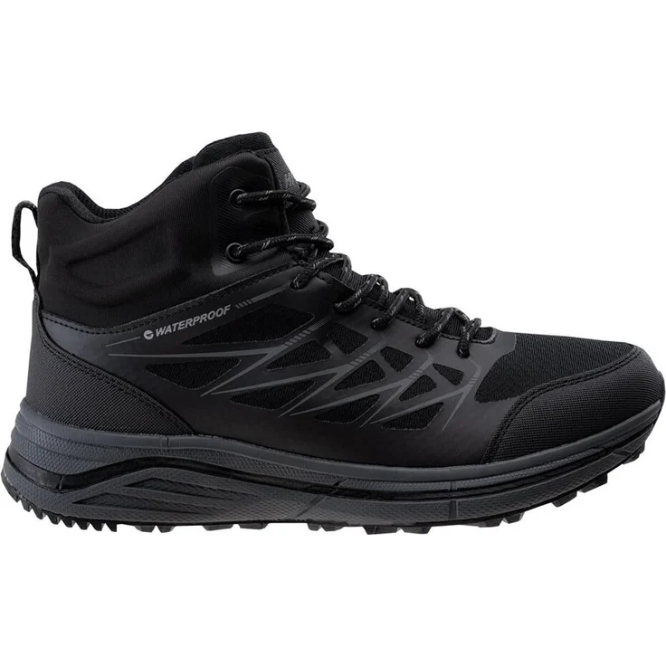 Hi-Tec Hewila Mid WP, Wasserdichte Wanderschuhe mit Gummisohle und mittelhohem Schnitt