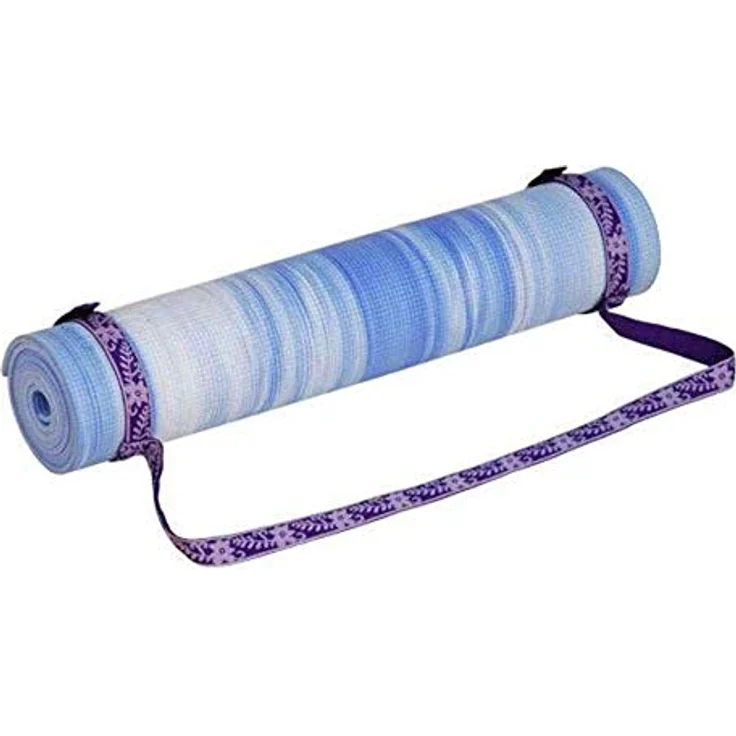 Yoga Trage-Gurt, Nylon-Tragegurt für Yogamatten, leicht & robust, flexibel anpassbar, Yogamatte Haltegurt, Yoga Strap (lila) – Bild 1