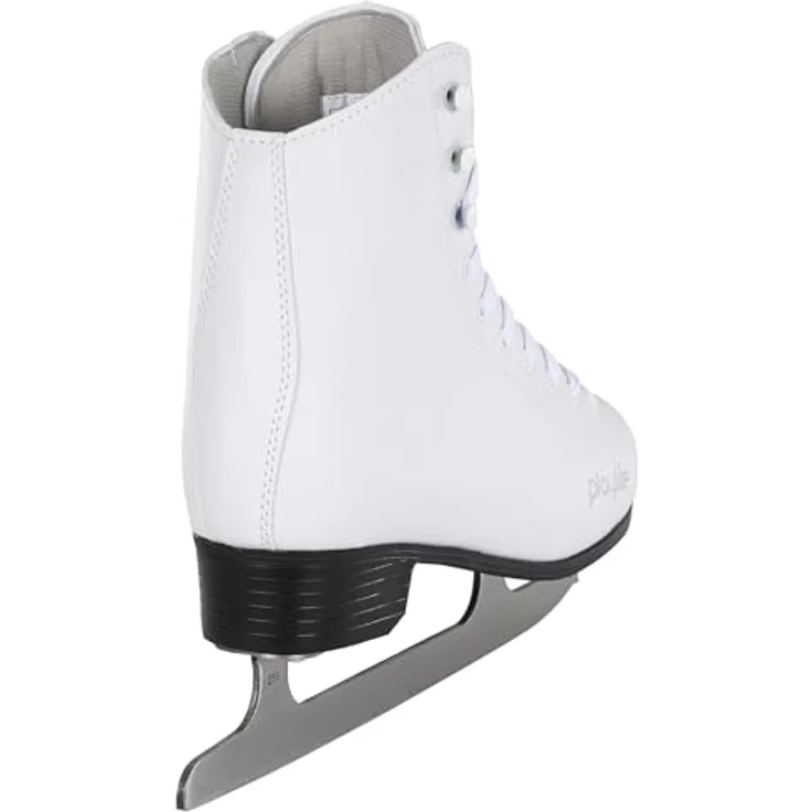 Powerslide Classic White Schlittschuhe, Damen Schlittschuhe in klassischem Weiß, kälteisolierendes Synthetik-Leder, Rostfreiem Carbon Steel, Größe 38 – Bild 3