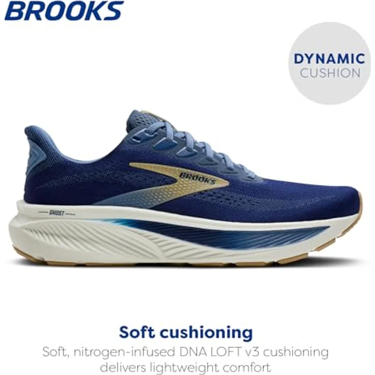 BROOKS Ghost 17, Herren Laufschuhe mit Dämpfungstechnologie, blau, EU 46,5 – Bild 2