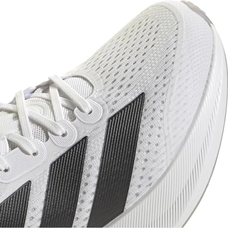 adidas Duramo Speed 2, Laufschuhe mit Lightstrike-Dämpfung und atmungsaktivem Mesh-Obermaterial, Weiss, Größe 41 1/3 – Bild 5