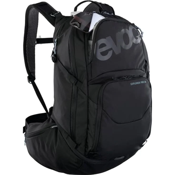 Evoc Explorer 26, Wanderrucksack aus 100% Polyester mit 45 cm Höhe, schwarz – Bild 4