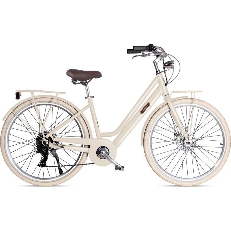 VENICE - I love Italy Elektro-Citybike Modé Hybrid, 28 Zoll, 7-Gang, 252Wh Akku, Avana nights