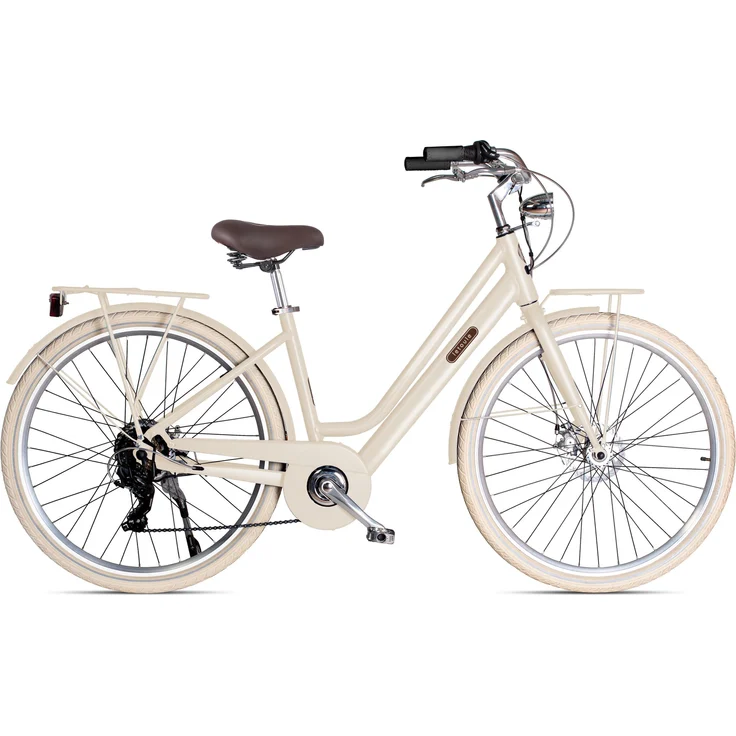 VENICE - I love Italy Elektro-Citybike Modé Hybrid, 28 Zoll, 7-Gang, 252Wh Akku, Avana nights
