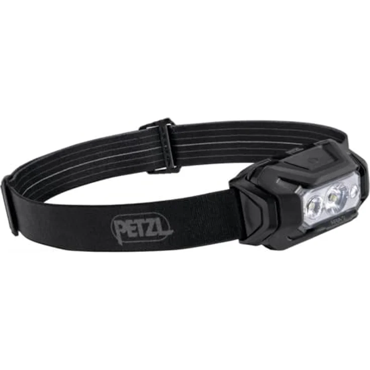 PETZL ARIA 2 RGB Stirnlampe, 450 lm, taktische Beleuchtung mit Flutlicht und fokussierter Sicht, Schwarz [New Gen] – Bild 1