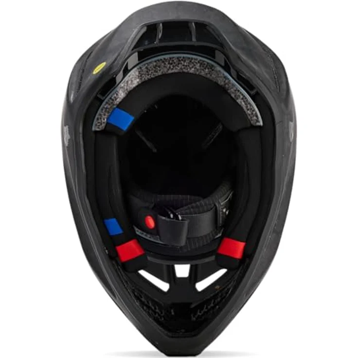 Fox Racing V3 RS Carbon Solid Helmet, MIPS-Karbonhelm mit Aufprallschutz, Matte Black, Größe M (57-58 cm) – Bild 6