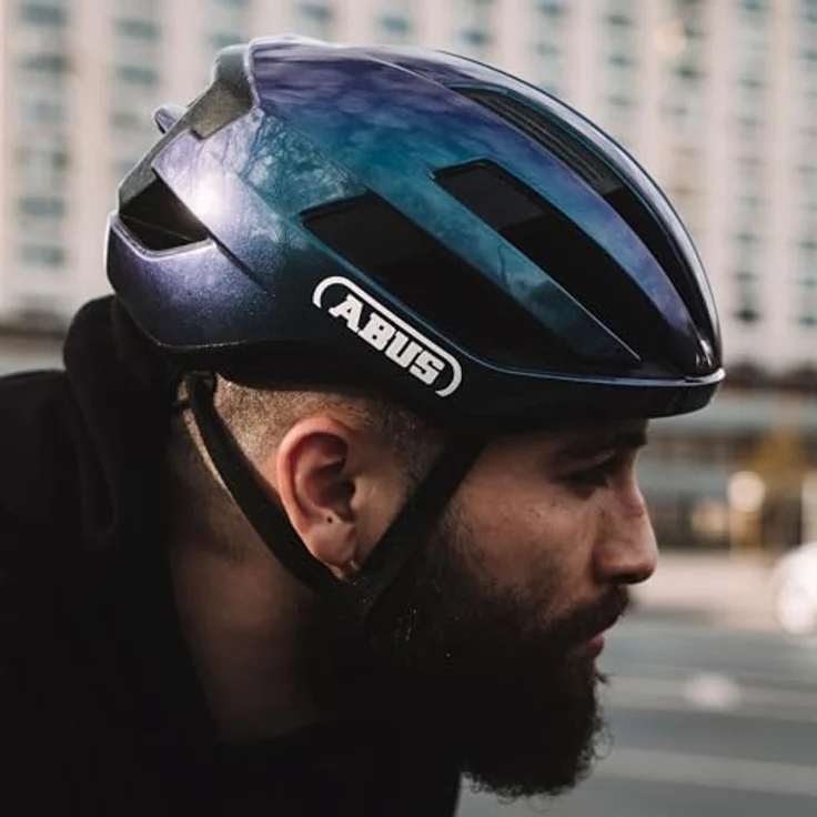 ABUS Rennradhelm WingBack, leichter Roadhelm mit optimaler Belüftung und Zoom Ace Verstellsystem, rot, Größe S – Bild 7