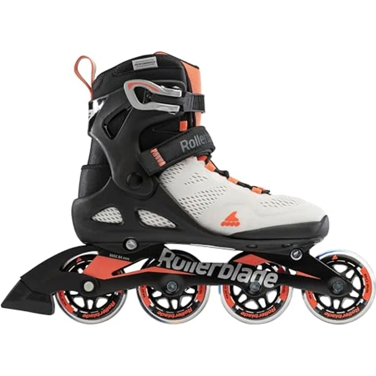 Rollerblade Macroblade 80 W, Damen Rollschuhe mit 80 mm Performance-Rollen, Ghiaccio/Corallo – Bild 4