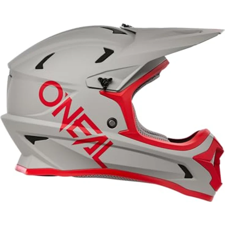O'Neal Sonus Solid, MTB Helm in grau/rot, M (57/58 cm) mit hochwertiger ABS-Außenschale und komfortablem Innenfutter – Bild 5