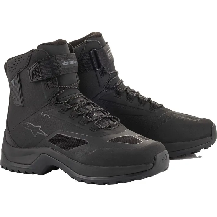 Alpinestars CR-6 Drystar Motorradschuhe, wasserdicht und atmungsaktiv, Schwarz, Größe 11 (44)