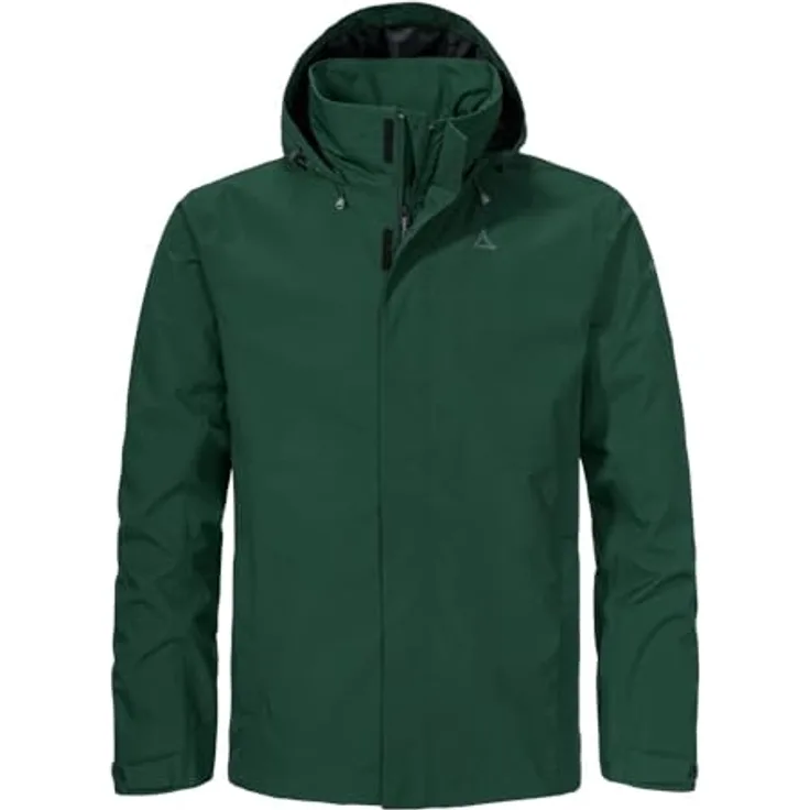SCHÖFFEL Jacket Gmund M, wasser- und winddichte Skijacke aus VENTURI Ripstop Material, atmungsaktiv, dunkelgrün, Größe 56