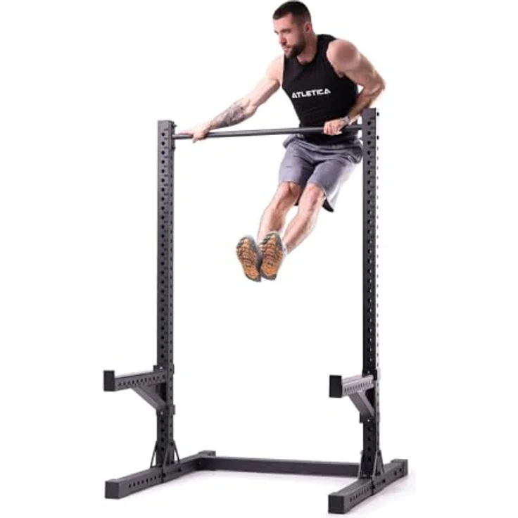 Atletica R7 Squat Rack | Verbessertes Modell in 203cm Höhe | Schwarz – Bild 2