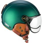 CGM EBI Skihelm, unisex für Erwachsene, satingrün, M (57-58 cm), doppelt zertifiziert für Ski- und Fahrradgebrauch, mit Air Stream System und abnehmbaren Innenausstattungen
