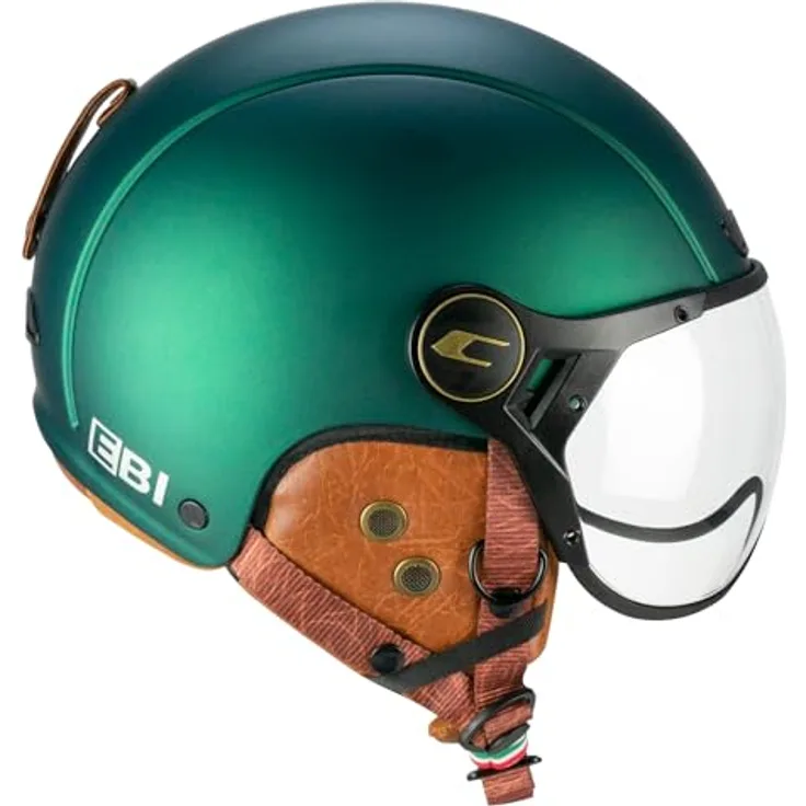 CGM EBI Skihelm, unisex für Erwachsene, satingrün, M (57-58 cm), doppelt zertifiziert für Ski- und Fahrradgebrauch, mit Air Stream System und abnehmbaren Innenausstattungen