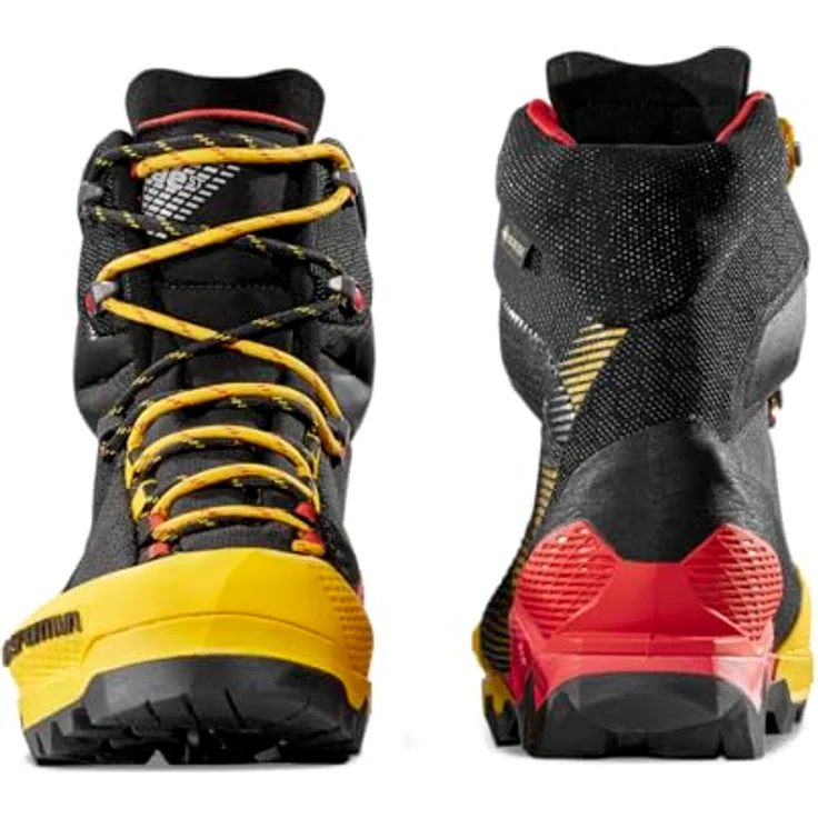 La Sportiva Aequilibrium ST GTX, Herren Wanderschuhe für Bergsteigen und Trekking, hoch, schwarz/gelb, Größe 46 – Bild 4