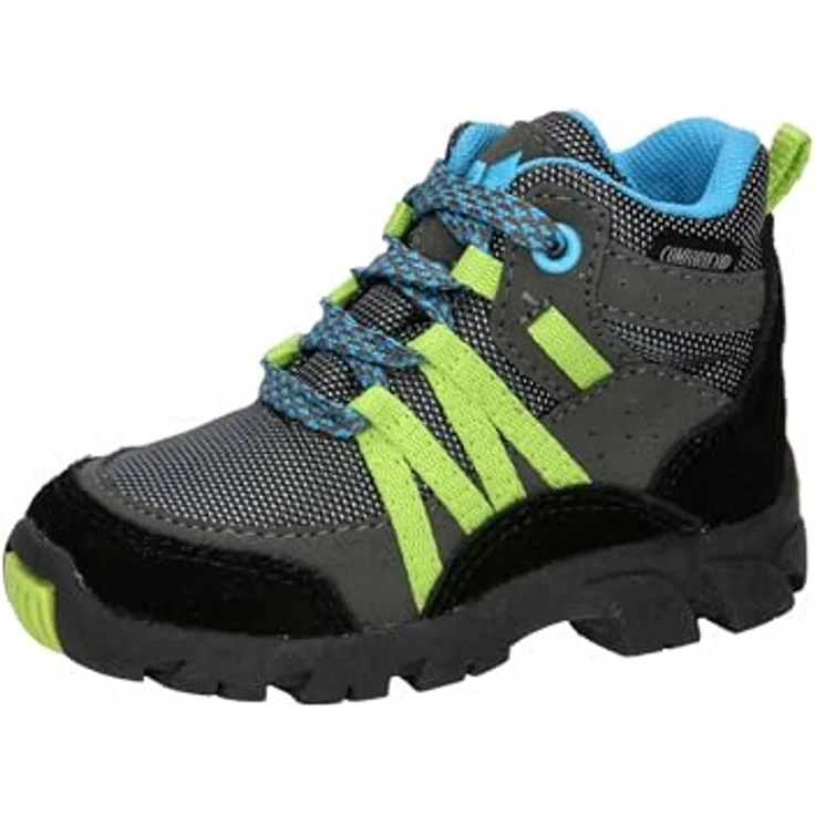 Lico Moritz Tex, Jungen Wanderschuhe mit Veloursleder-Besätzen und profilierter TPR-Laufsohle, Grau – Bild 1