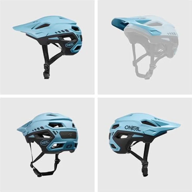 O`NEAL TRAILFINDER Helmet SPLIT V. 23, MTB-Helm L/XL (59-63 cm), Ice Blue / Black – Bild 6