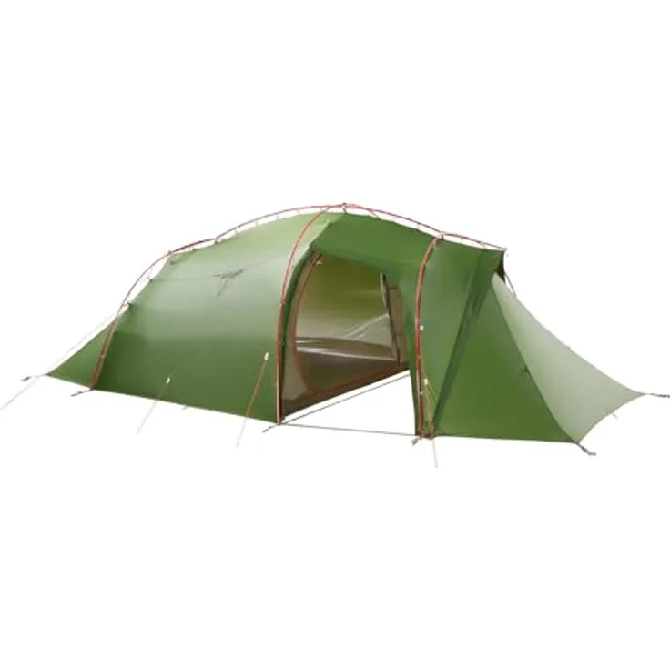 VAUDE Mark XT 4P, vielseitiges Vierpersonenzelt mit erweiterter Apsis, 3 Eingängen und klimaneutraler Herstellung