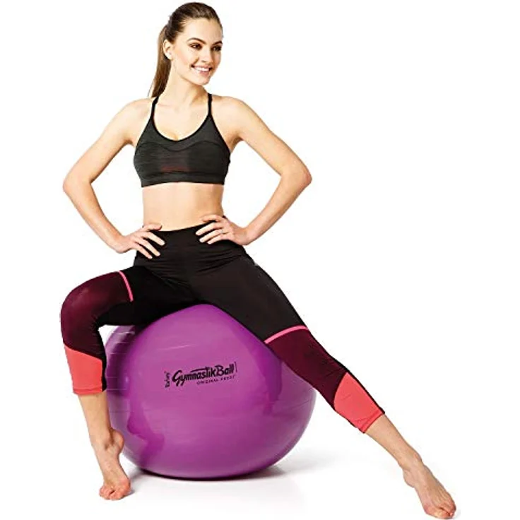 Original Pezzi Pezziball Standard 75 cm m. Ballschale violett Sitzball – Bild 3