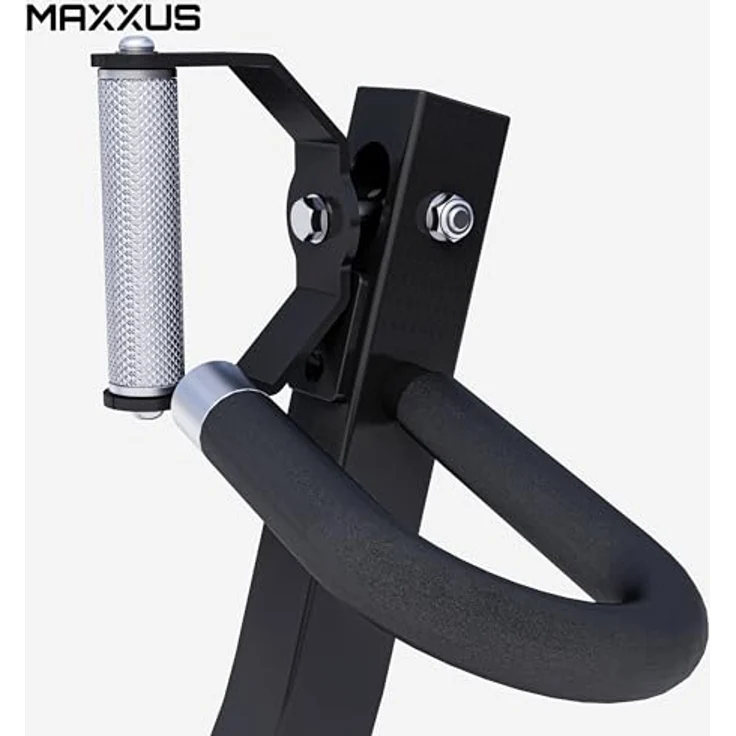 GORILLA SPORTS MAXXUS Rudermaschine - Verstellbar, 140x96x110 cm, für 30/31 und 50/51mm Hantelscheiben, bis 200 kg, rutschfeste Füße, Schwarz - Rückentrainer, Rudergerät für Zuhause, Krafttraining – Bild 5