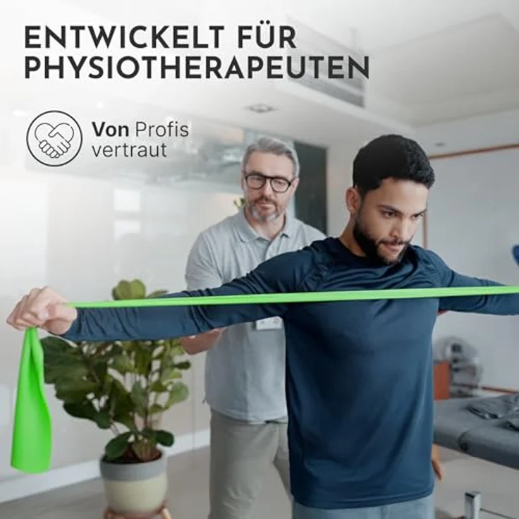 NEOLYMP Widerstandsbänder, Zuschneidbares Fitnessband auf Rolle (2,5 m), 15 cm Breite, TPE, 5 Widerstandsstufen, gelb für Physio, Reha, Pilates, Krafttraining & Home Workout – Bild 4