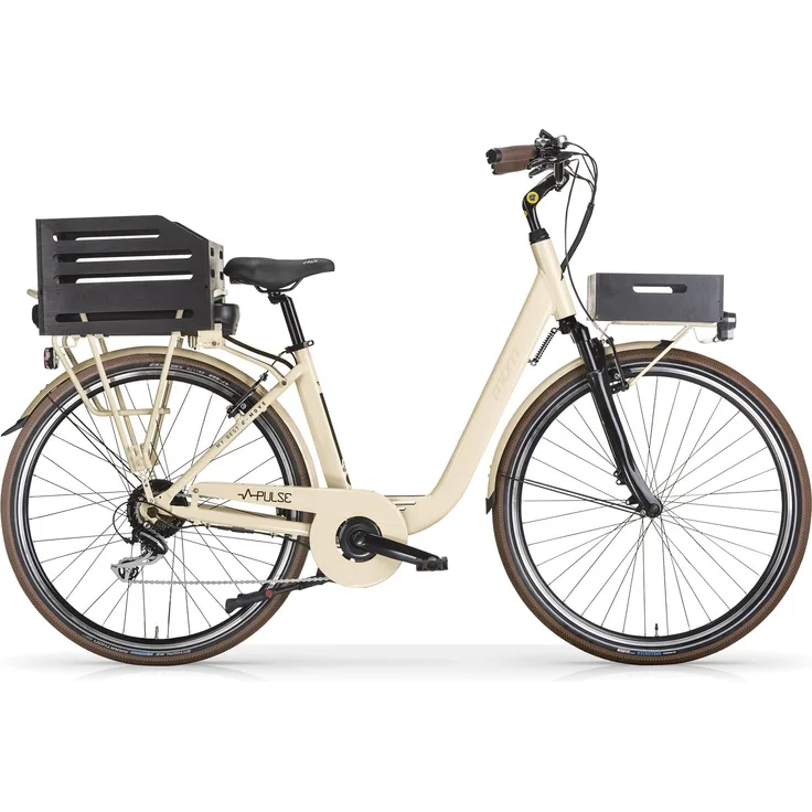 MBM Elektro-Citybike PULSE Lady 28 Zoll, BAFANG Heckmotor, Phylion Akku, Aluminiumrahmen
