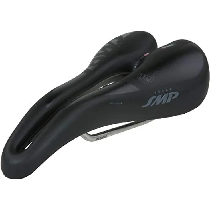 Selle Smp Hybrid Gel, Velosattel mit SMP4BIKE-Design für optimale Entlastung, vielseitig einsetzbar für Rennrad, MTB und Indoor-Bike, 360 g leicht
