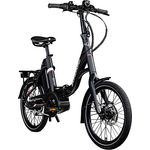 Zündapp X20 E Bike Klapprad Pedelec für Damen und Herren 150 - 190 cm Bosch, Elektrofaltrad mit Bosch Antrieb und 400 Wh Akku, schwarz