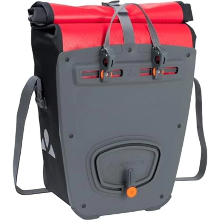 Vaude Velotasche, Gepäckträgertasche mit 24 l Volumen, wasserdicht, Rollverschluss, QMR 2.0-System, reflektierende Elemente – Bild 2