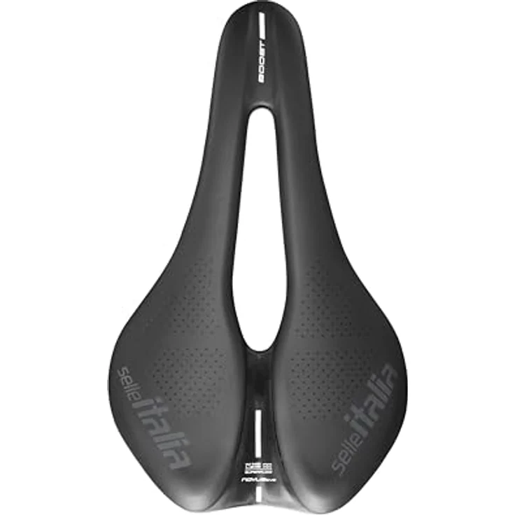 Selle Italia NOVUS EVO BOOST Superflow TM Sattel, komfortabler Fahrradsattel mit Manganese Rail, schwarz - L3 – Bild 2