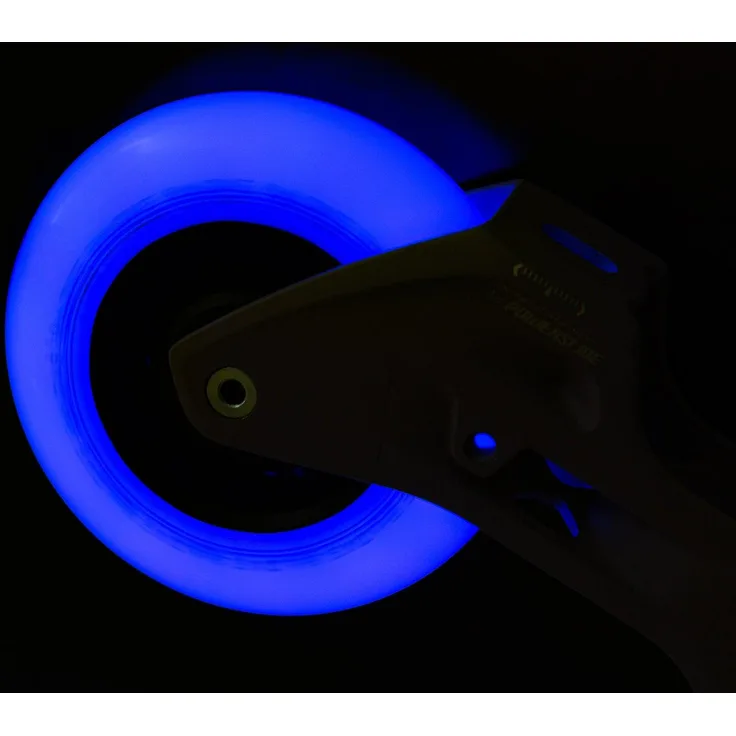 Powerslide NEONS 100 mm 85A Rollschuhrollen, blaue Rollen mit Leuchtfunktion und langlebigem Urethan
