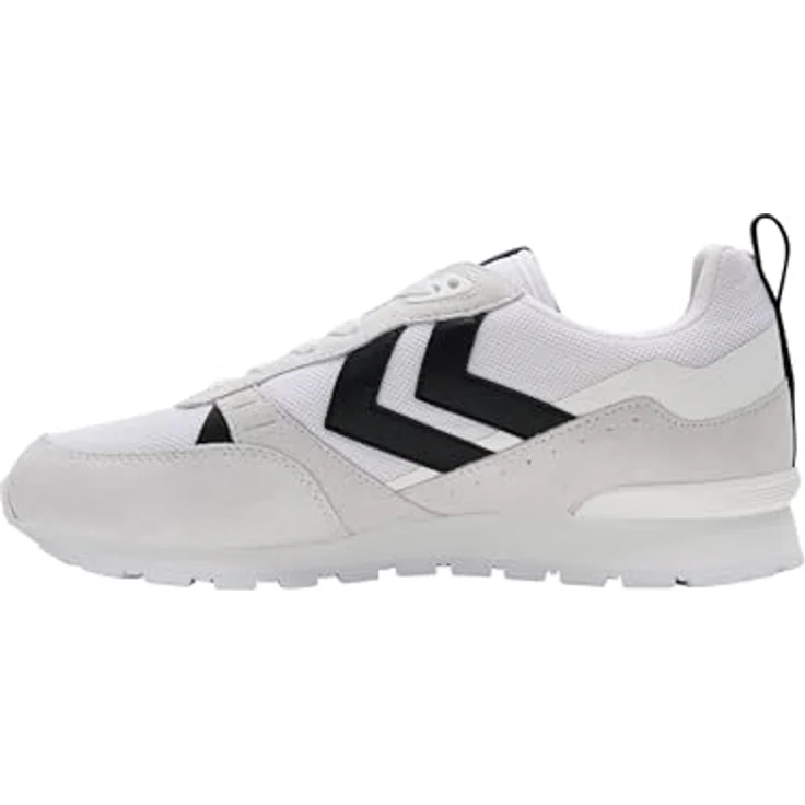 Hummel Thor Sneaker Schuhe, Laufschuhe aus Veloursleder und Mesh, weiß/schwarz, Schuhgröße 36 EU – Bild 6
