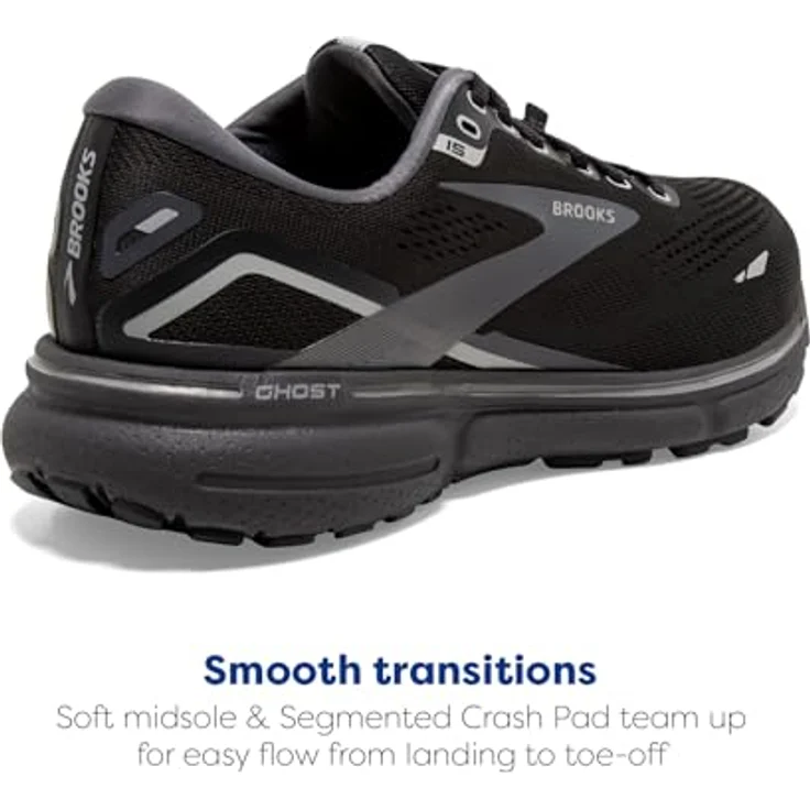 BROOKS Ghost 15 GTX, Damen Laufschuhe in schwarz, wasserdicht mit DNA Loft Dämpfung – Bild 3