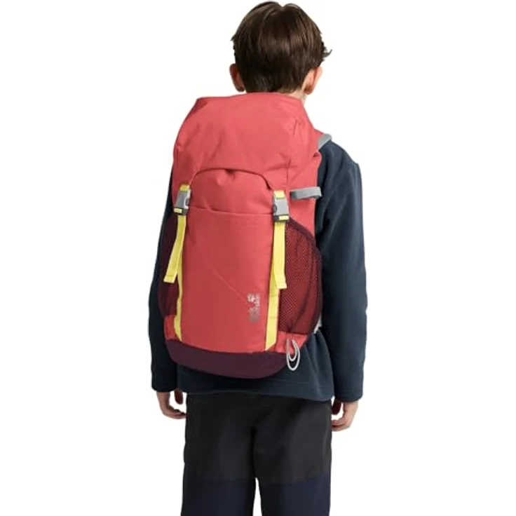 Jack Wolfskin Kids Explorer Trekkingrucksack, 47 cm, sunset coral, 100% Polyester, kompakt und robust – Bild 4