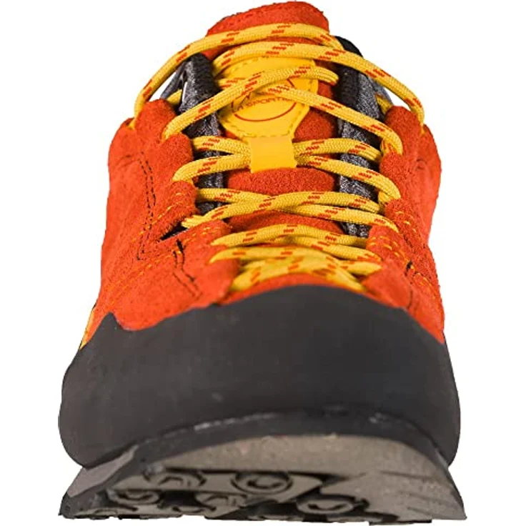 La Sportiva Boulder X, Herren Zustieg Schuhe mit grippiger Sohle und patentiertem Schnürsystem, rot, EU 43 – Bild 4