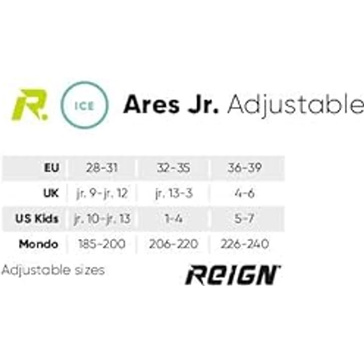 Powerslide Ares Jr. Eishockey-Skate, verstellbar auf 4 Größen (32, 35), komfortable Polsterung und Edelstahlklinge – Bild 5