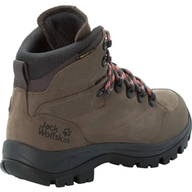 Jack Wolfskin REBELLION TEXAPORE MID W, Damen-Trekkingschuh aus Nubukleder, wasserdicht und atmungsaktiv, mit VIBRAM-Außensohle – Bild 2