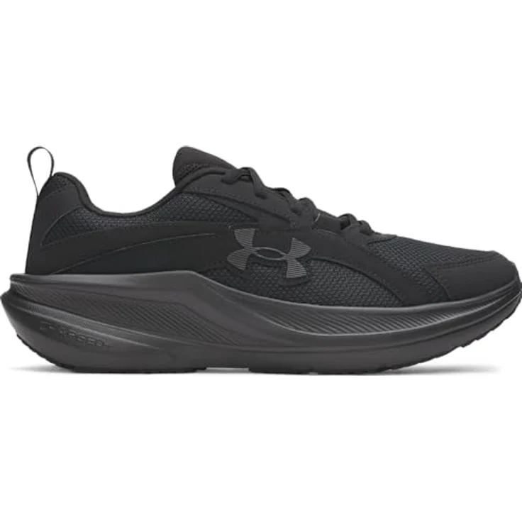 Under Armour Herren Charged Assert 11 Laufschuhe, Atmungsaktives Obermaterial, Gepolsterte Einlegesohle, Charged+ Dämpfung, Robuste Gummiaußensohle, Schwarz, Schuhgröße 41 EU – Bild 5