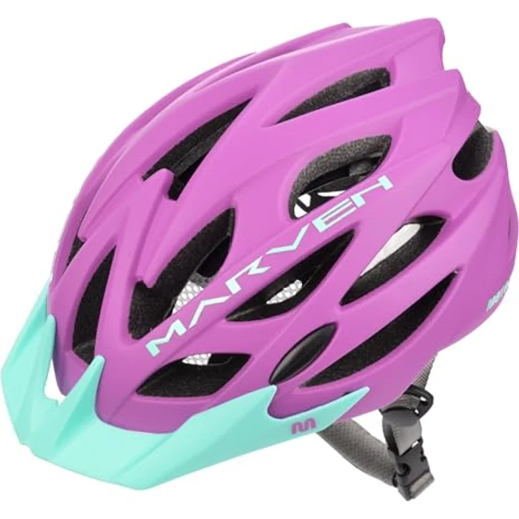 meteor® Marven Fahrradhelm, MTB- und Rollerhelm für Herren, Damen und Kinder, mit LUFTDURCHLASS-System und HYGIENISCHEM Innenleben, anpassbare Passform, inkl. Fliegennetz und Schnellverschluss – Bild 3