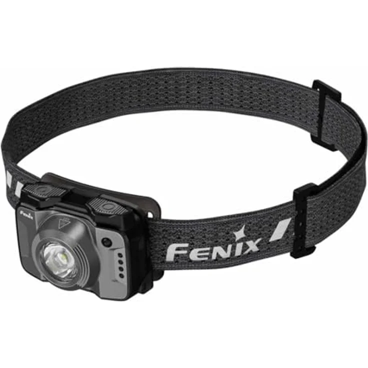 Fenix HL12R V2.0, Grau wiederaufladbare Outdoor Stirnlampe mit 500 Lumen, 125 m Reichweite, 112 Stunden Laufzeit, IP66 wasser- und staubdicht – Bild 1