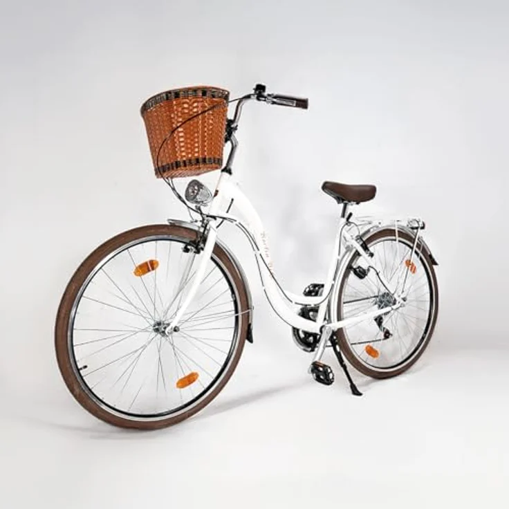 BERLIN BIKE Bella 28"X1.75" - Citybike, 6-Gang Schaltung, elegant weiß – Bild 2