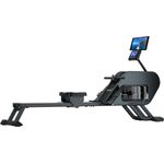 Skandika Rudergerät Nemo III Hybrid, Wasserwiderstand und magnetischer Widerstand, schwarz