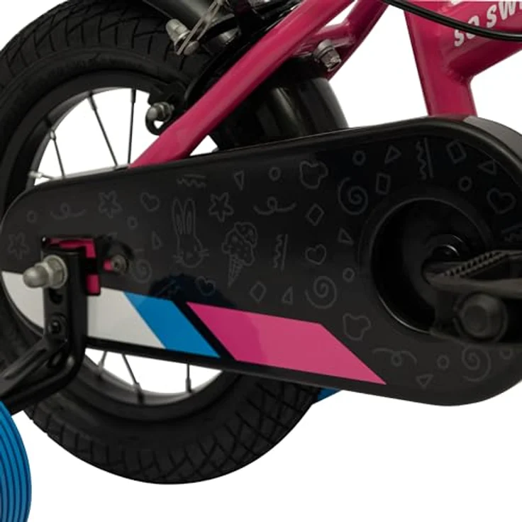 Huffy So Sweet 12-Zoll-Mädchenfahrrad, Sicherheitsmerkmale, gepolsterter Sattel, rosa – Bild 3