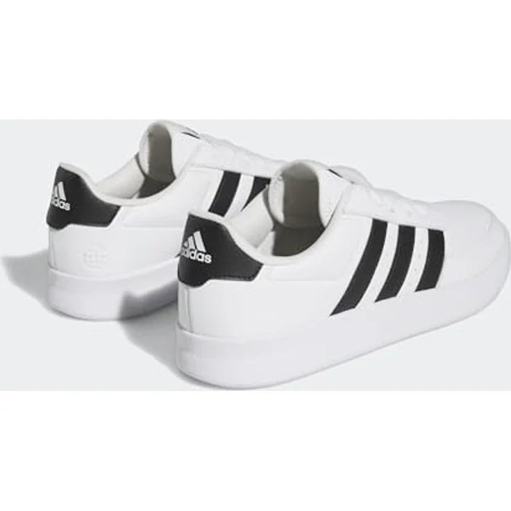 Adidas Breaknet 2.0 Sneakers Herren, minimalistischer Laufschuh aus 50% recyceltem Material, reguläre Passform, schwarz – Bild 7